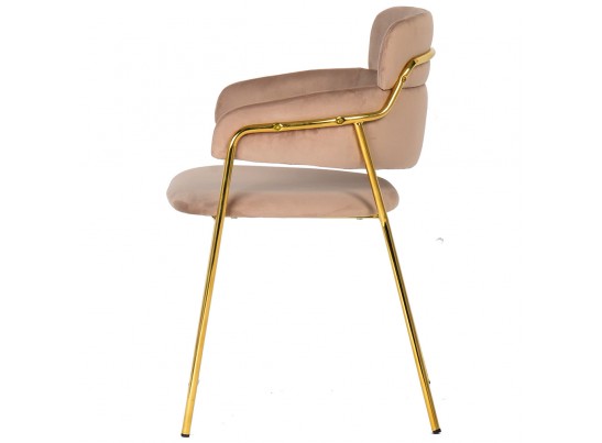 Стул Napoli латте с золотыми ножками в Ростове-на-Дону