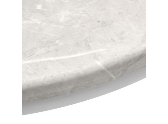 Набор кофейных столиков Tango бежевый мрамор с белыми ножками, 2шт в Ростове-на-Дону