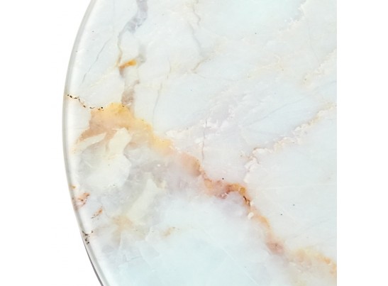 Набор кофейных столиков Tango бежевый мрамор с чёрными ножками, 2шт в Ростове-на-Дону