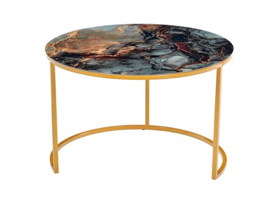 Набор кофейных столиков Tango космический с ножками матовое золото, 2шт в Ростове-на-Дону