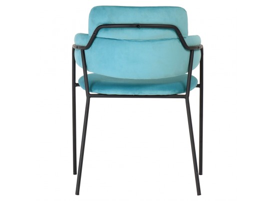 Стул Napoli светло-бирюзовый с чёрными ножками в Ростове-на-Дону