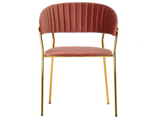 Комплект из 4-х стульев Turin пудровый с золотыми ножками в Ростове-на-Дону