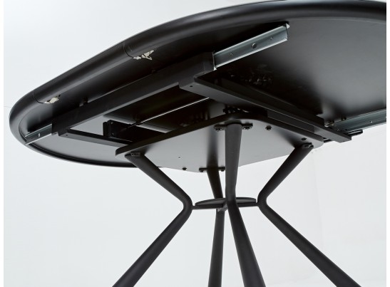 Стол TONDO раскладной 120-160х120х76см, темно-серый, испанская керамика в Ростове-на-Дону