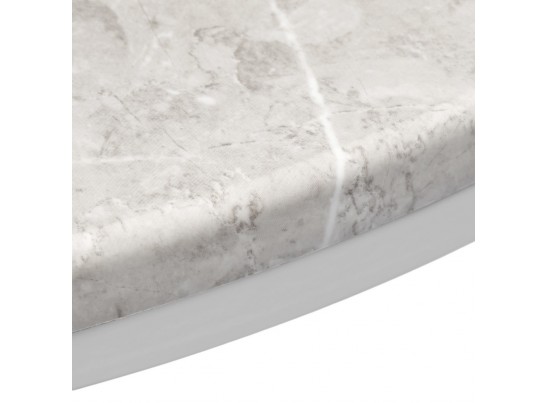 Набор кофейных столиков Tango бежевый мрамор с белыми ножками, 2шт в Ростове-на-Дону