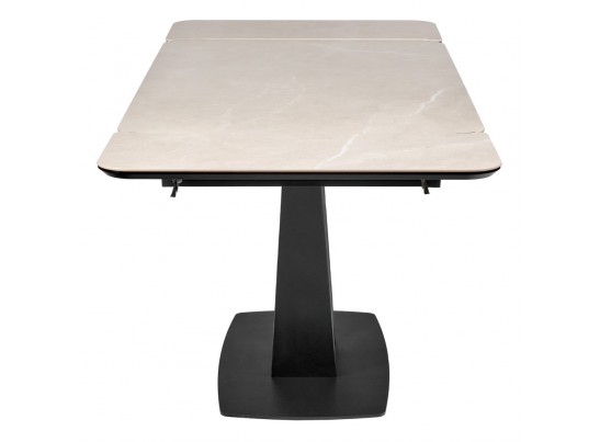 Стол Vito раскладной 120-184x80x75см, керамогранит бежевый, чёрный в Ростове-на-Дону