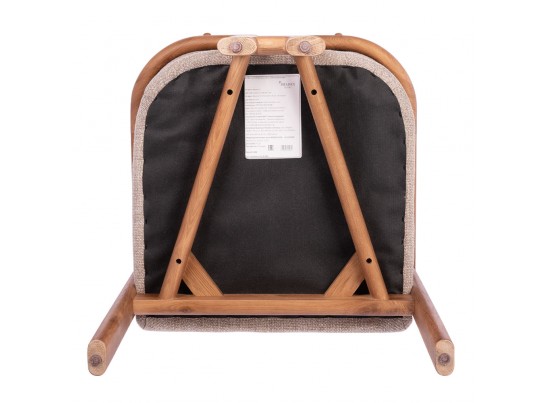 Стул Rich рогожка латте с ножками цвета орех в Ростове-на-Дону