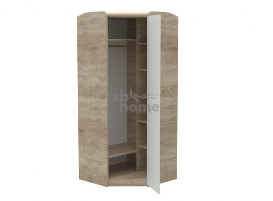 Шкаф для одежды уголовой, Чемпион (870*870*2050) Бардолино/Вудлайн, 40101 в Ростове-на-Дону