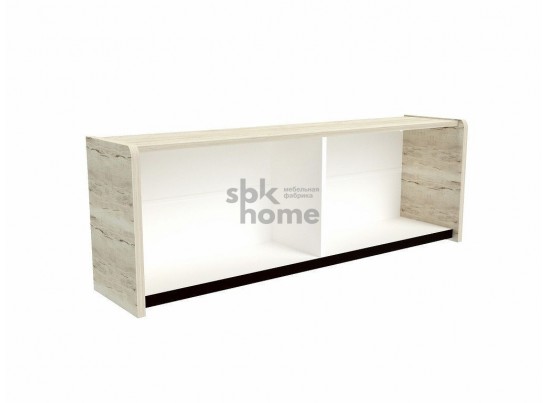 Шкаф-полка М-5 навесная, Мале (1244*279*427) Дуб галифакс белый, 31204 в Ростове-на-Дону