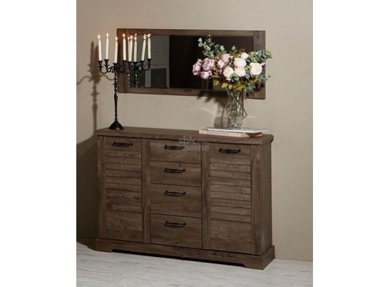 Зеркало, Кантри (1100*25*650) Орех Риббек темный, 11301 в Ростове-на-Дону