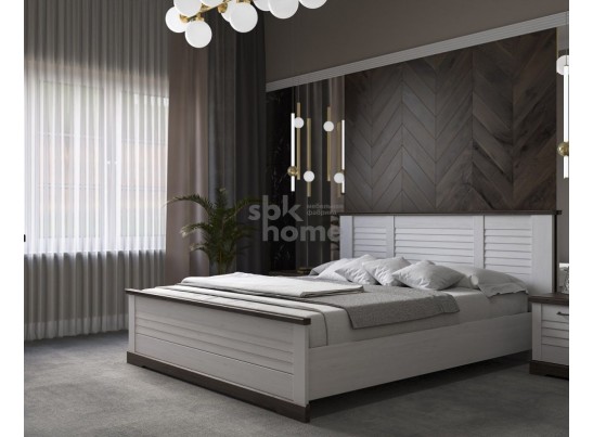 Кровать 1800, Кантри (2080*2095*1008) Сосна Андрерсен/Орех Риббек темный, 11405 в Ростове-на-Дону