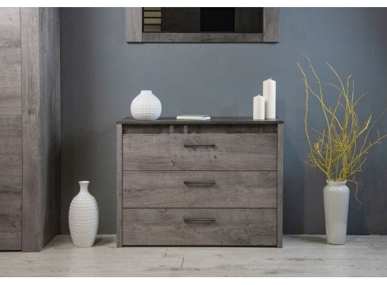 Комод малый NEW, Денвер (970*435*750) Риббек серый, 11718 в Ростове-на-Дону