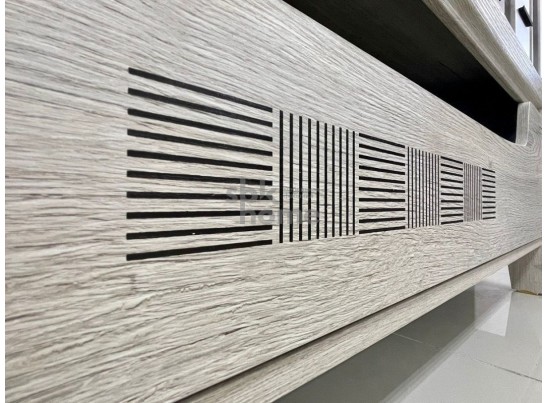 Тумба М-7 под ТВ, Мале (1244*530*455) Дуб галифакс белый, 31203 в Ростове-на-Дону