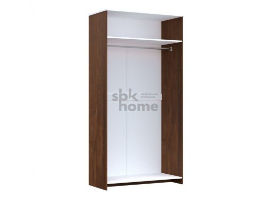 Шкаф для одежды 2-х дверный, Кантри (1124*556*2104) Орех Риббек темный, 30806 в Ростове-на-Дону