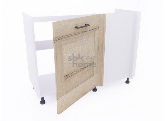 Стол под мойку угловой СМУ-120 левый, Дублин (1100*470*820) Дуб галифакс белый, 21674 в Ростове-на-Дону