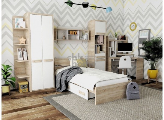 Шкаф для одежды, Чемпион (653*526*2050) Бардолино/Вудлайн, 40102 в Ростове-на-Дону