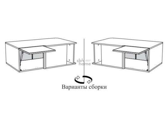 Шкаф АГУ-100, Женева (1000*600*360) Дуб Палермо/Серый камень , 22057 в Ростове-на-Дону