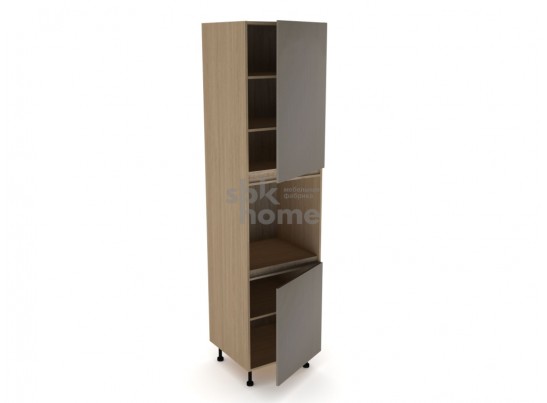 Пенал ПГ-60В, Женева (600*586*2456) Дуб Палермо/Серый камень , 22065 в Ростове-на-Дону