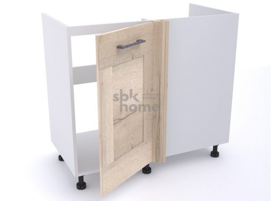 Стол под мойку угловой СМУ-100 левый, Дублин (900*470*820) Дуб галифакс белый, 21614 в Ростове-на-Дону