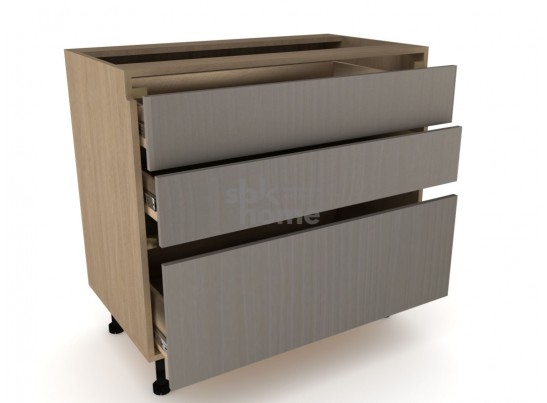 Стол с ящиками "Женева" 90 Дуб Палермо/Серый камень в Ростове-на-Дону