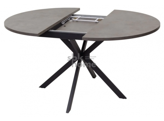 Стол Бетон Чикаго темно-серый/каркас черный, ВЕГА (145*145*750), УТ-00004502 в Ростове-на-Дону