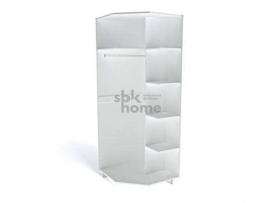 Шкаф угловой, Мале (851*851*2278) Дуб галифакс белый, 11214 в Ростове-на-Дону