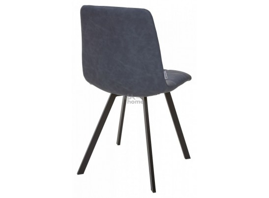 Стул модель SQUARE,синяя сталь RU-03/каркас черный, CHILLI (460*550*890) Синяя сталь, 2492 в Ростове-на-Дону