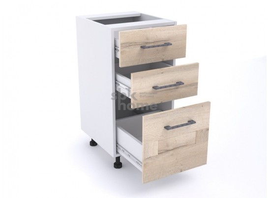 Стол с ящиками "Дублин" 40 Дуб галифакс белый в Ростове-на-Дону