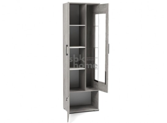 Пенал Д-3л со стеклом левый, Денвер (600*377*2020) Риббек серый, 31305 в Ростове-на-Дону