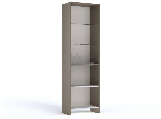 Пенал со стеклом, Лацио (600*386*2000) Серый камень, 30503 в Ростове-на-Дону