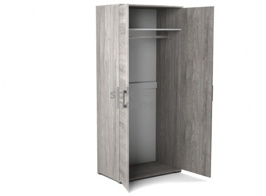 Шкаф Д-1 для одежды глубокий, Денвер (900*523*2020) Риббек серый, 31301 в Ростове-на-Дону