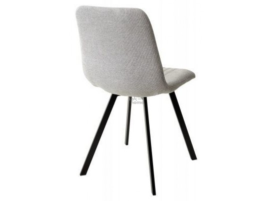 Стул галечный серый/каркас черный, ELVIS (460*550*890) Серый, 925636 в Ростове-на-Дону