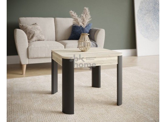 Стол журнальный, Квадро (550*550*450) Дуб галифакс белый/Фреско, 61008 в Ростове-на-Дону