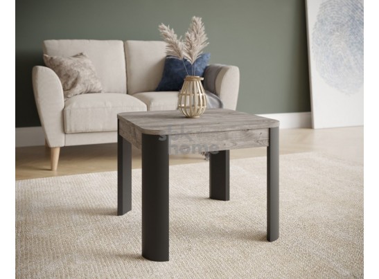 Стол журнальный, Квадро (550*550*450) Риббек серый/Фреско, 61007 в Ростове-на-Дону