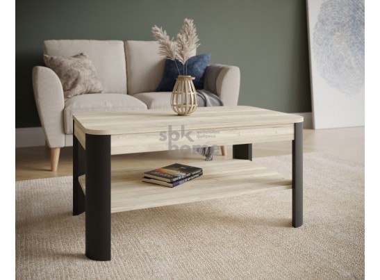 Стол журнальный, Лацио (900*550*450) Дуб галифакс белый/Фреско, 60902 в Ростове-на-Дону
