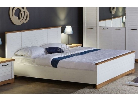 Кровать 1600, Кантри (1880*2095*1008) Сосна Андерсен, Орех Риббек натуральный, 11504 в Ростове-на-Дону