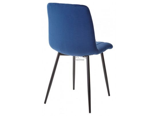 Стул синий/G062-49/каркас черный, DUBLIN (450*560*880) Синий, UDC7066G06249 в Ростове-на-Дону