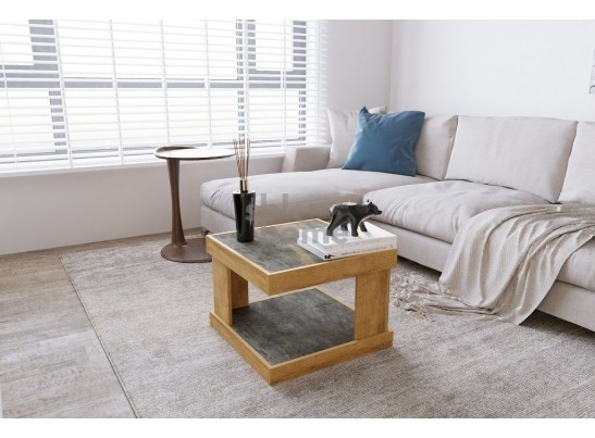 Стол журнальный, Лайт (602*602*450) Риббек Натуральный, 60603 в Ростове-на-Дону