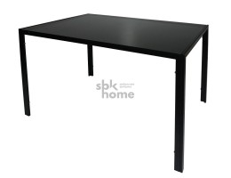 Стол 879 черное стекло/черные ножки (1200*800*750), 879ИМП