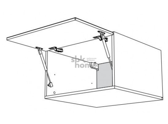 Шкаф АГ-90, Женева (900*586*360) Дуб Палермо/Серый камень , 22028 в Ростове-на-Дону