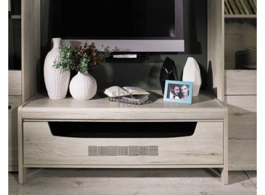 Тумба М-7 под ТВ, Мале (1244*530*455) Дуб галифакс белый, 31203 в Ростове-на-Дону