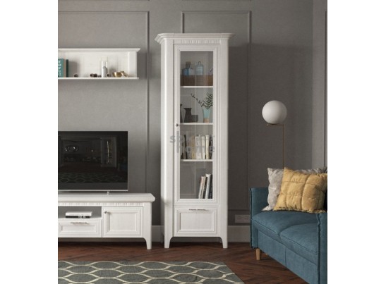 Пенал со стеклом, Клер (746*458*2054) Сосна Андерсен, 31501 в Ростове-на-Дону