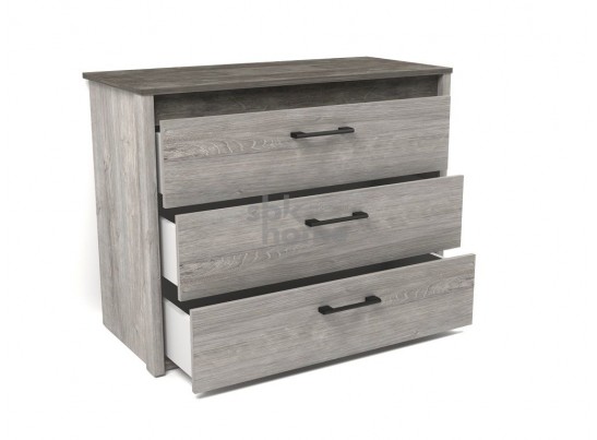 Комод малый NEW, Денвер (970*435*750) Риббек серый, 11718 в Ростове-на-Дону