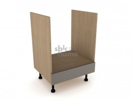 Стол под духовой шкаф СД-60, Женева (600*520*870) Дуб Палермо/Серый камень , 22018