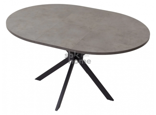 Стол Бетон Чикаго темно-серый/каркас черный, ВЕГА (145*145*750), УТ-00004502 в Ростове-на-Дону