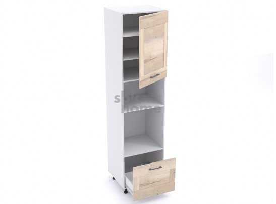 Пенал П-1, Дублин (600*570*2406) Дуб галифакс белый, 21671 в Ростове-на-Дону