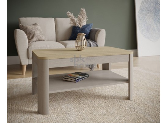 Стол журнальный, Лацио (900*550*450) Дуб Палермо/Серый камень , 60903 в Ростове-на-Дону