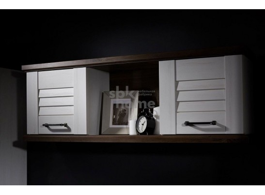 Шкаф-полка навесная, Кантри (1236*292*431) Сосна Андрерсен/Орех Риббек темный, 30907 в Ростове-на-Дону Шкаф-полка навесная, Кантри (1236*292*431) Сосна Андрерсен/Орех Риббек темный, 30907 в Ростове-на-Дону