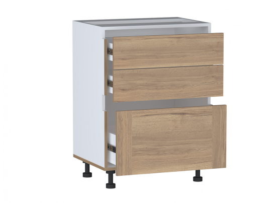 Стол с ящиками СЯ-60 NEW, Сити (600*470*820) Дуб Галифакс натуральный, 20847 в Ростове-на-Дону