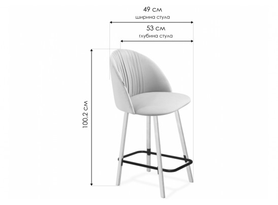 Полубарный стул SHT-ST35-1/S94-1 имперский желтый / прозрачный лак / черный муар в Ростове-на-Дону