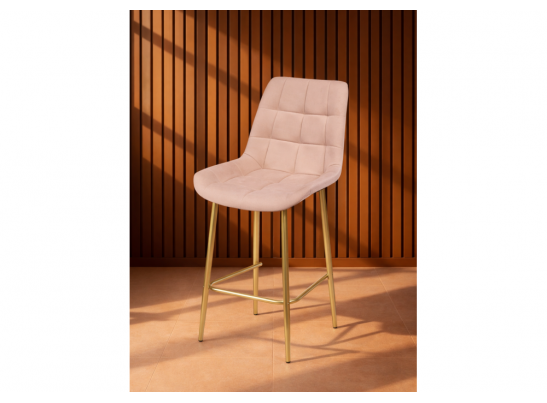 Полубарный стул Челси 360 бежевый (zd 210) / золотой в Ростове-на-Дону